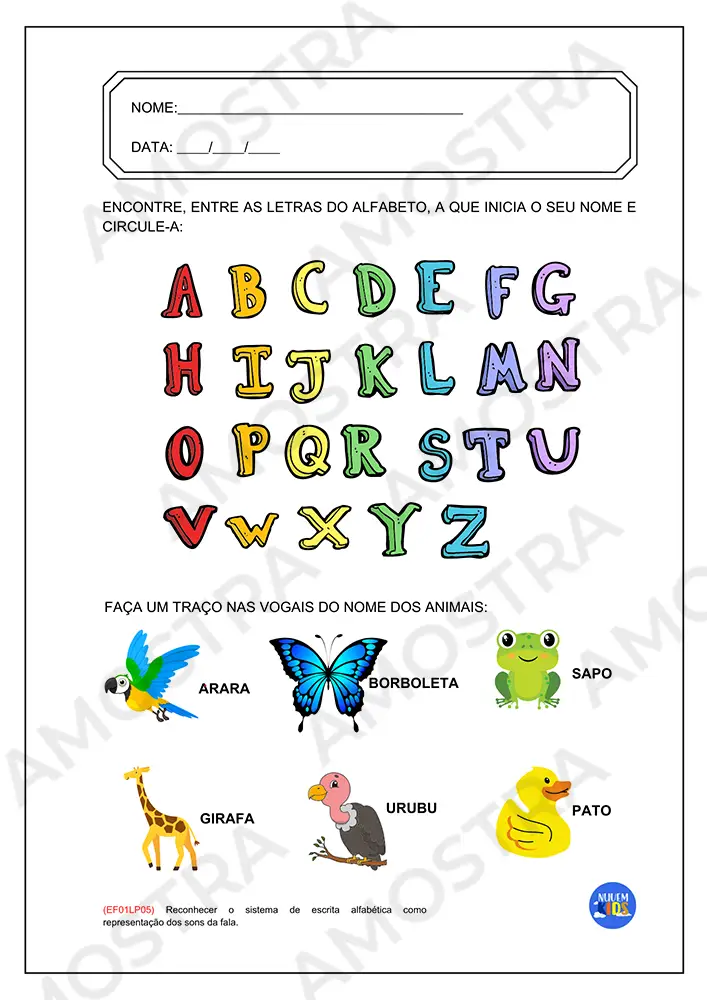 Atividades do 1º Ano do Fundamental 1 - Imagem 4