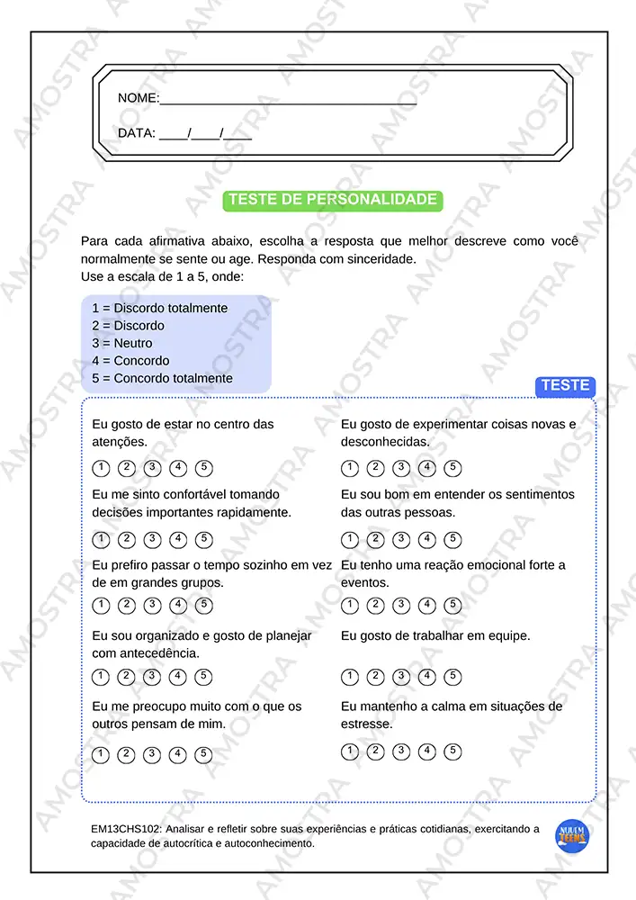 Atividades de Projeto de Vida Ensino Médio - Imagem 2