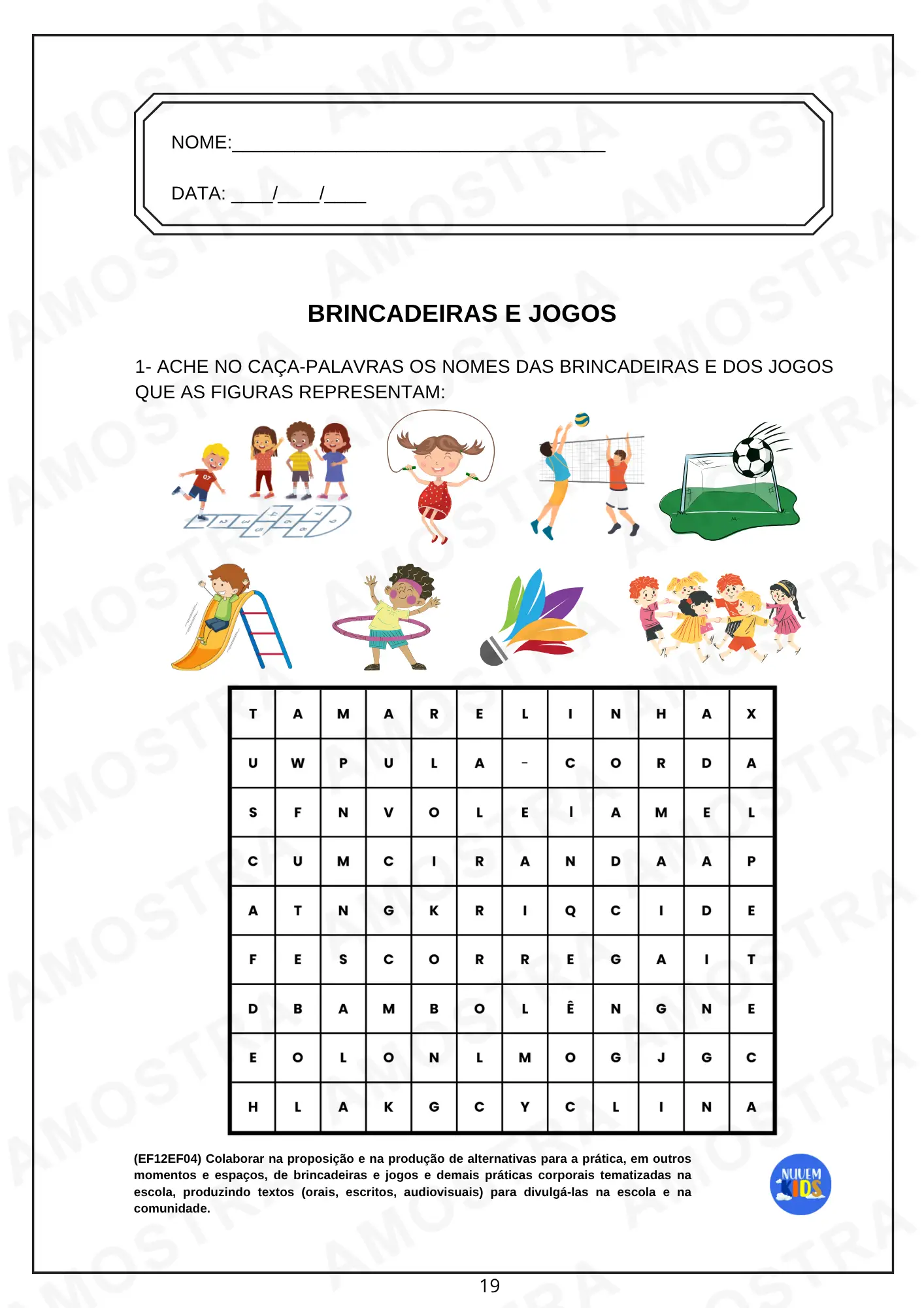 Atividades de Educação Física 1º ao 5º Ano - Imagem 11