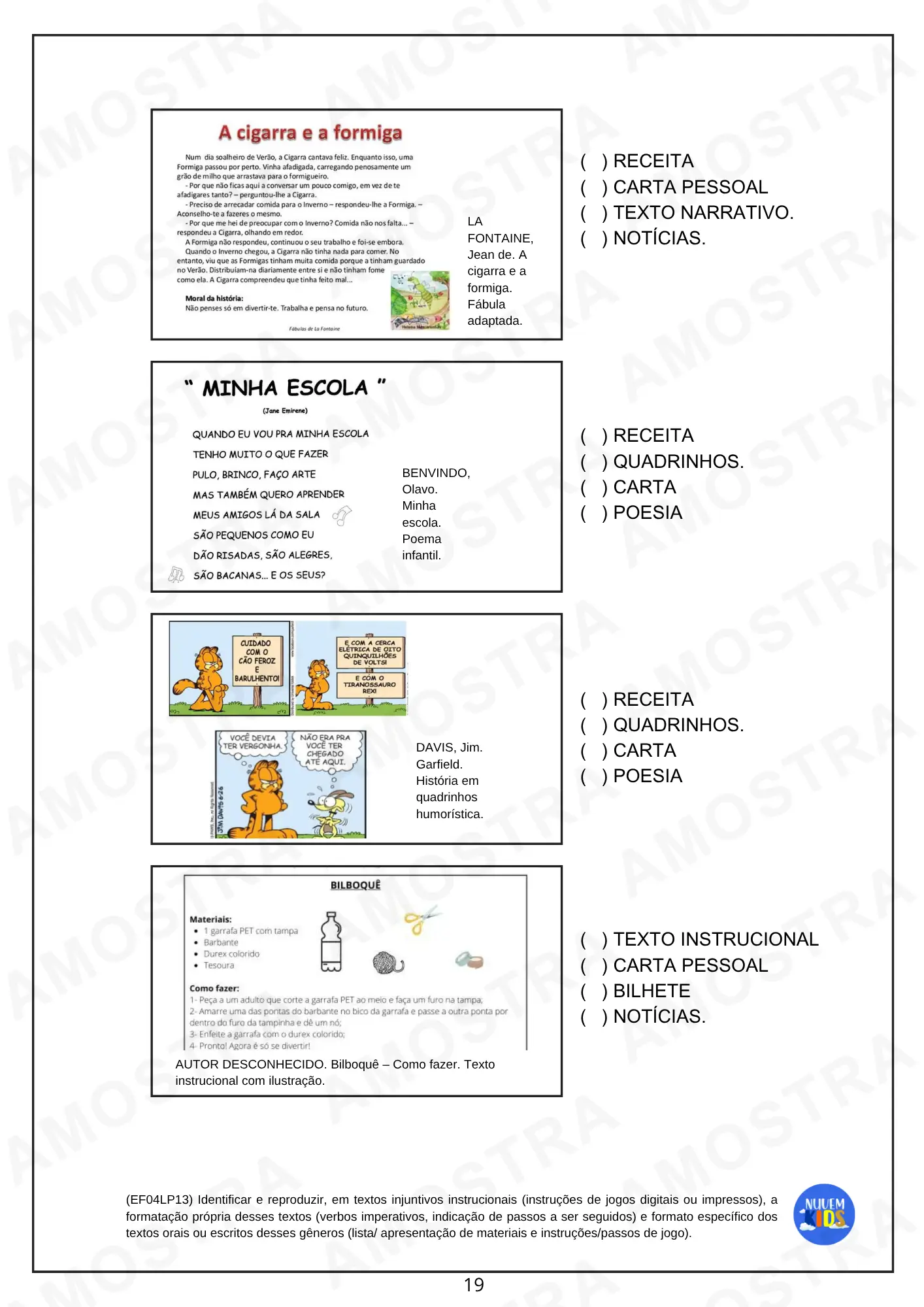 Atividades de Gêneros Textuais para o 4º e 5º ano - Imagem 9