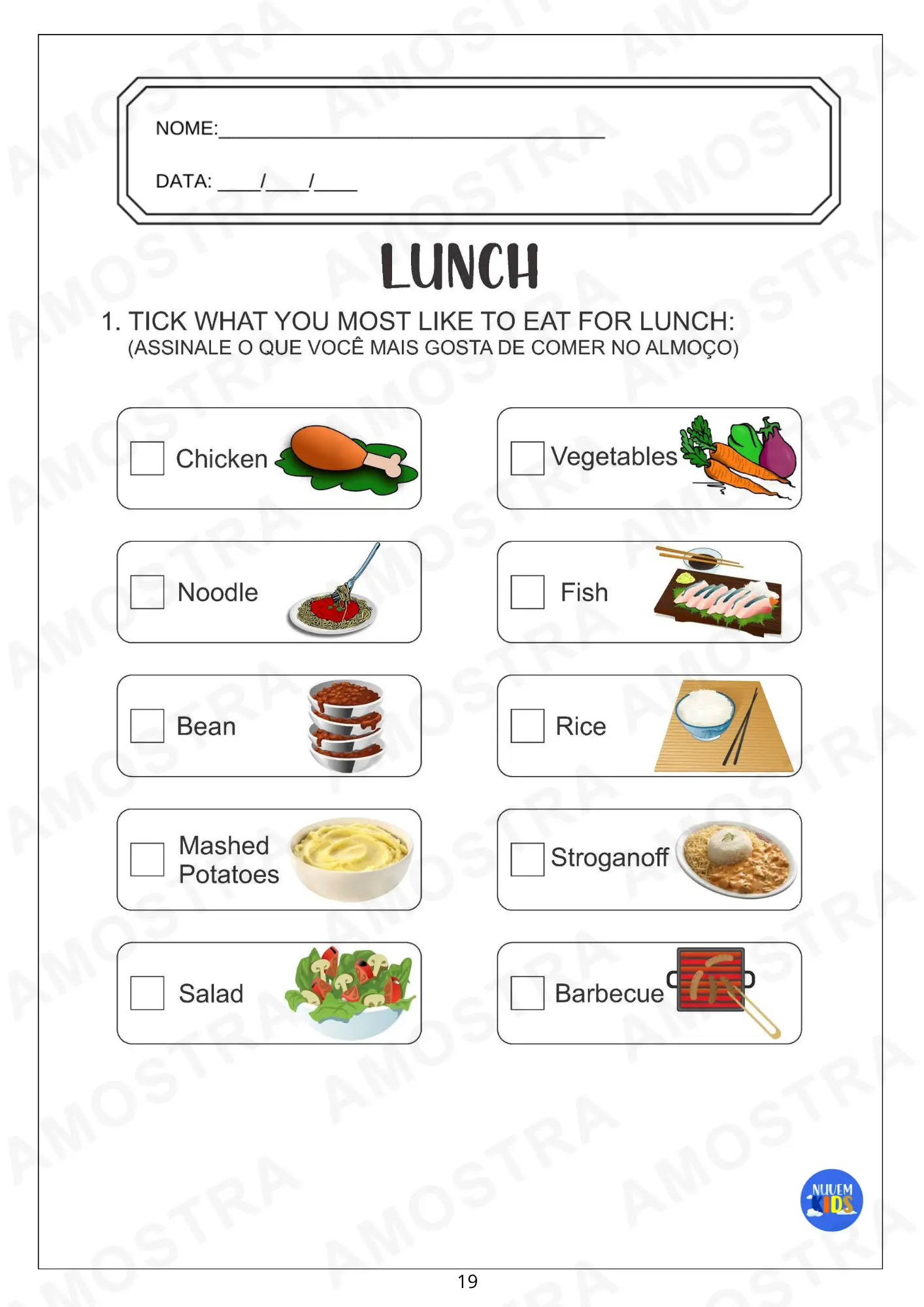 Atividades de Inglês para Fundamental 1 Vol 1 - Imagem 8