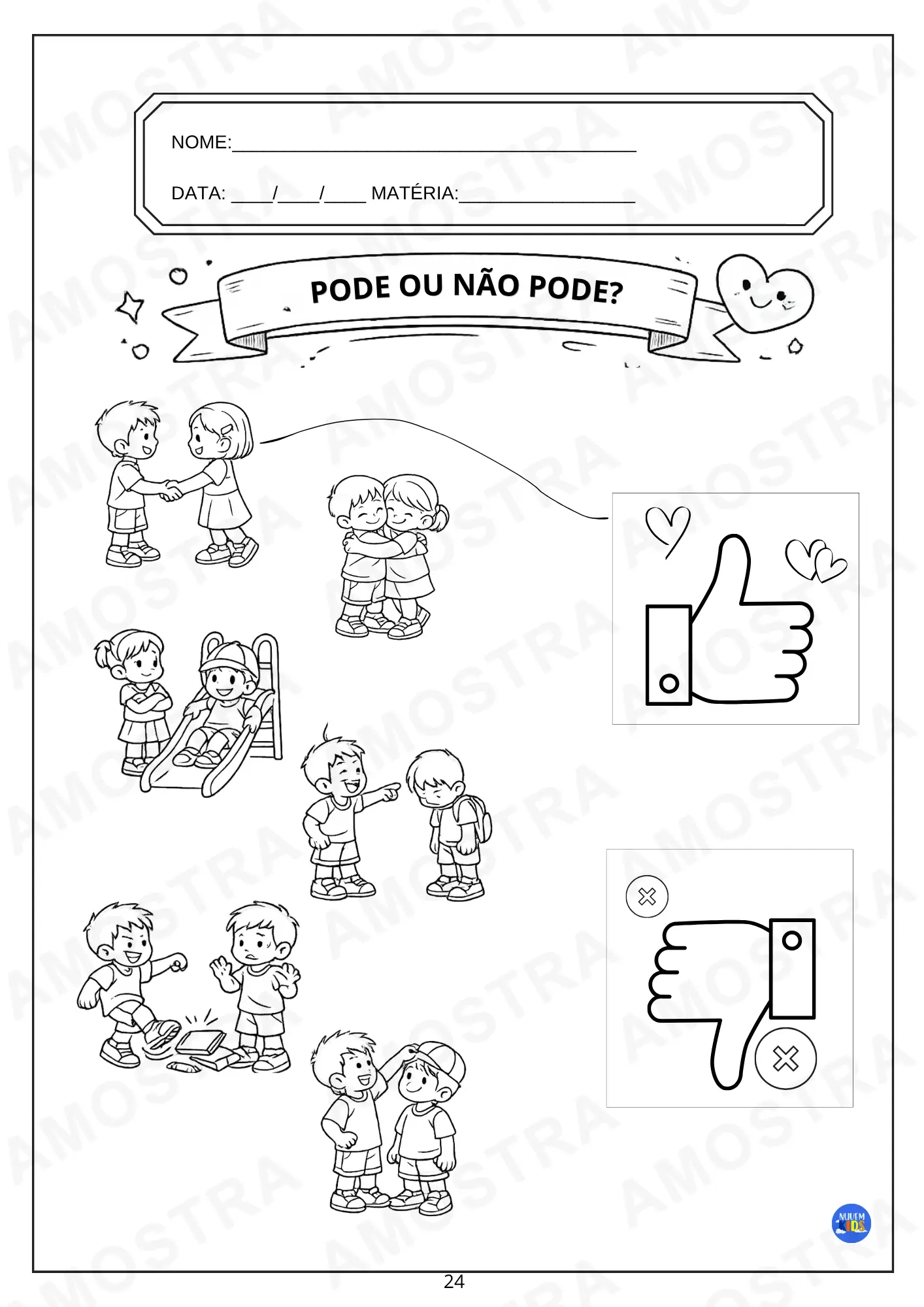 Atividades Bullying Fundamental 1 - Imagem 15