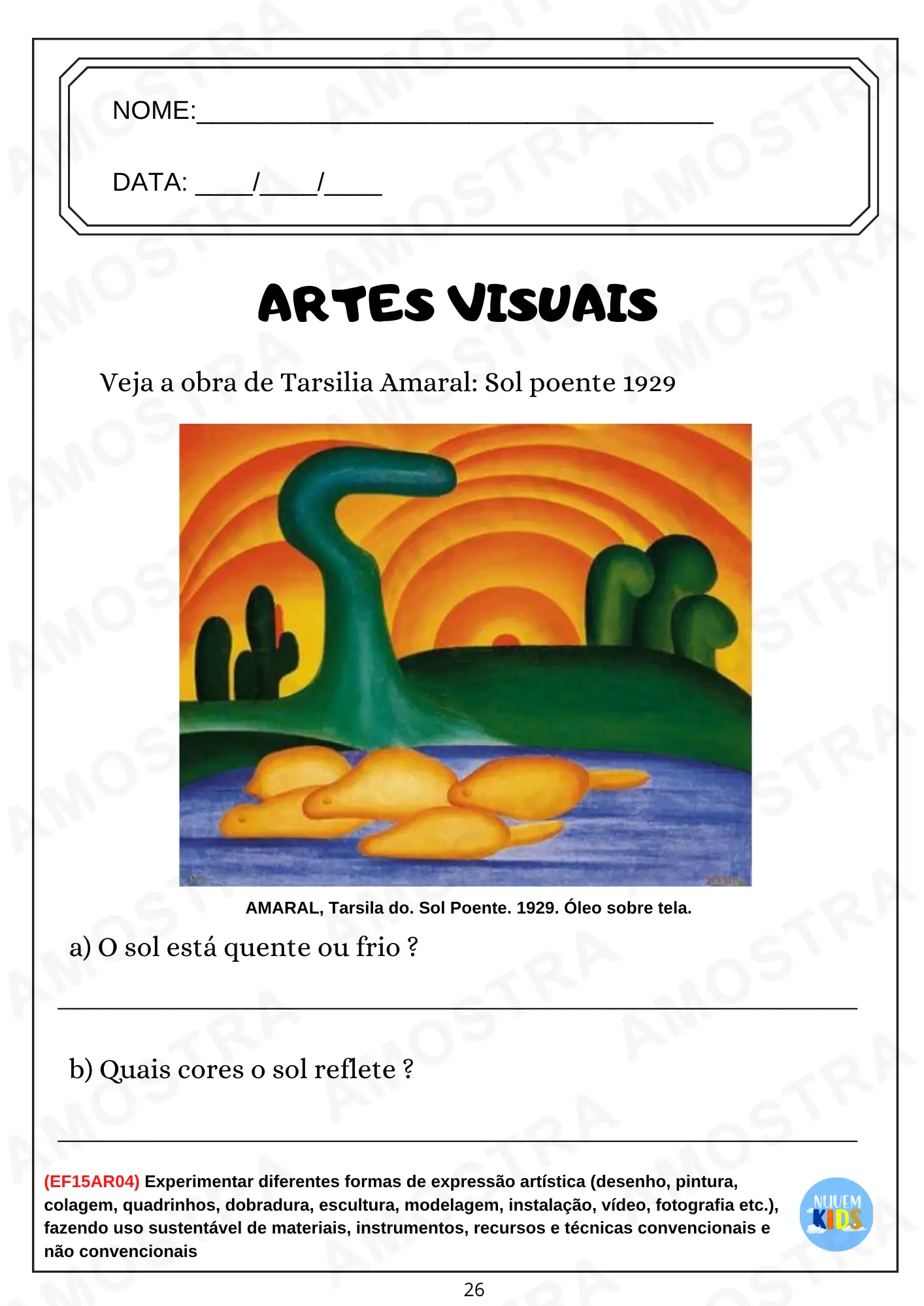 Atividades de Arte Fundamental 1 Vol 1 - Imagem 9