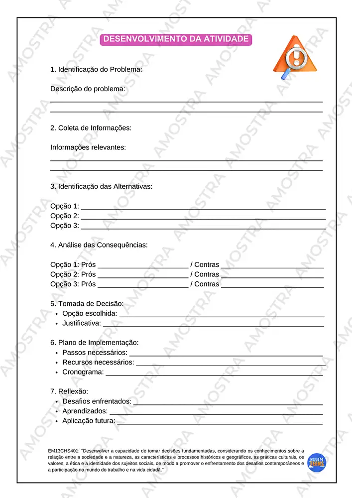 Atividades de Projeto de Vida Ensino Médio - Imagem 5