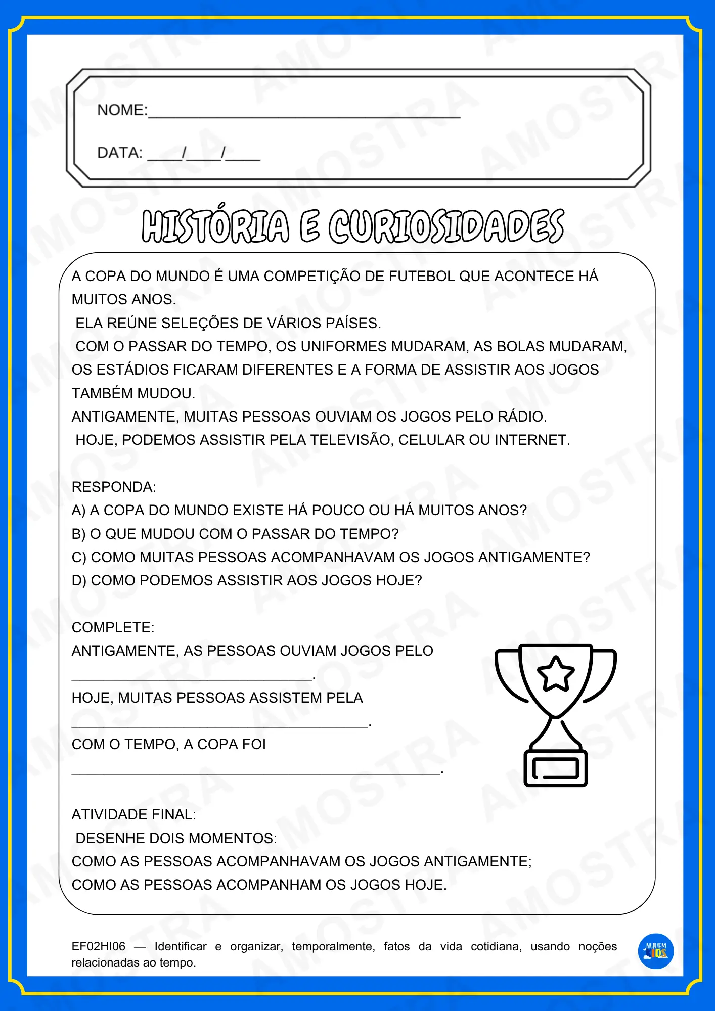 Atividades Copa do Mundo Fundamental 1 - Imagem 10