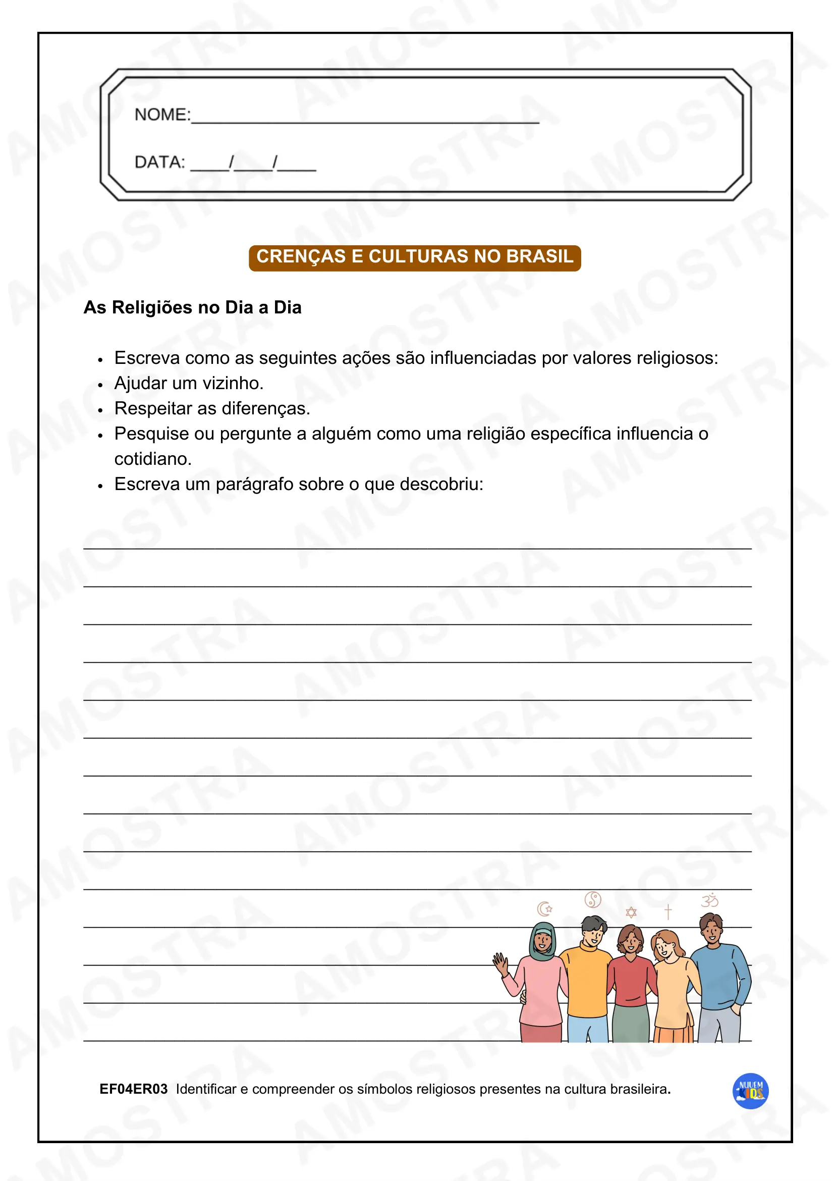 Atividades de Ensino Religioso 1º ao 5º Ano - Imagem 15