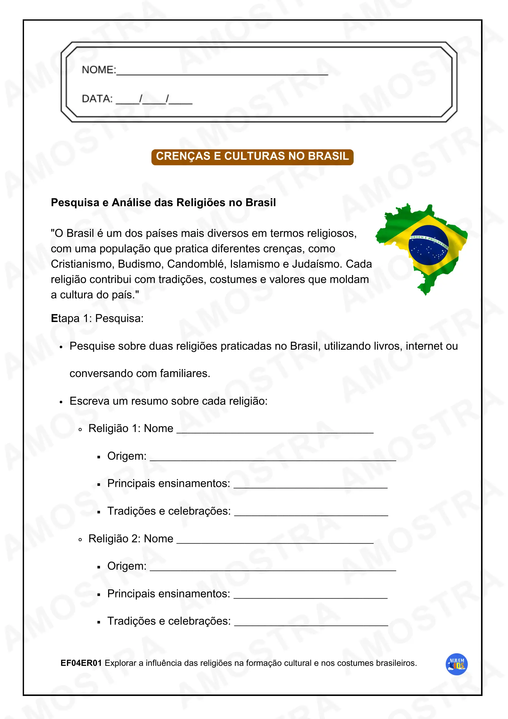 Atividades de Ensino Religioso 1º ao 5º Ano - Imagem 16