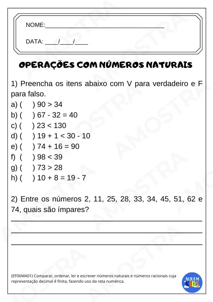Kit de Atividades para Matemática 6º ao 9º Ano - Imagem 6