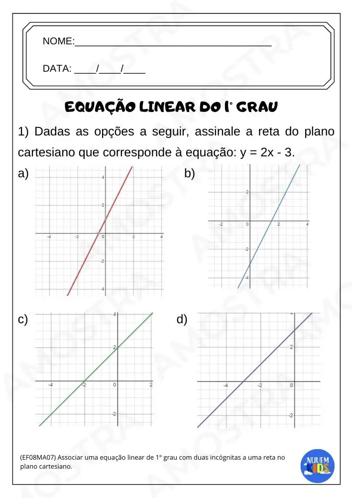 Kit de Atividades para Matemática 6º ao 9º Ano - Imagem 2