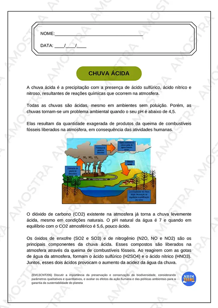 Atividades de Biologia Ensino Médio - Imagem 6