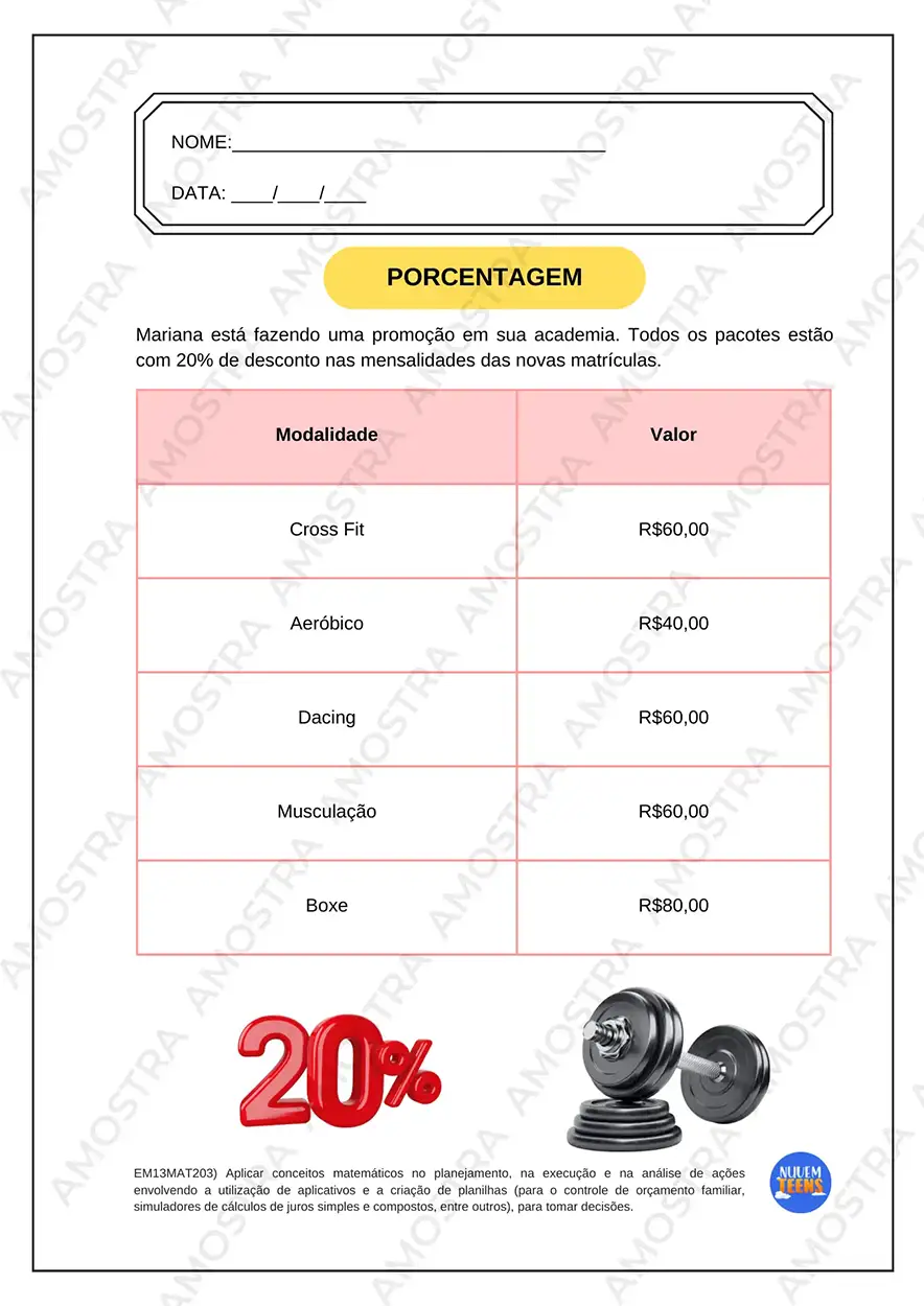 Atividades de Educação Financeira Ensino Médio - Imagem 7