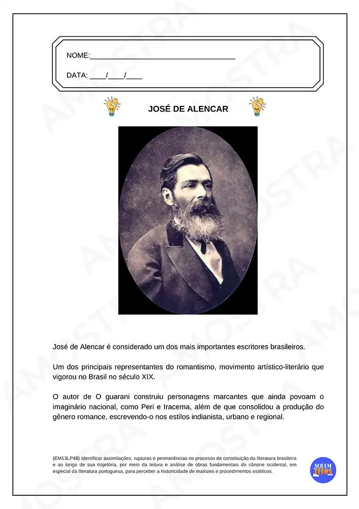 Atividades de Literatura do Ensino Médio - Imagem 3