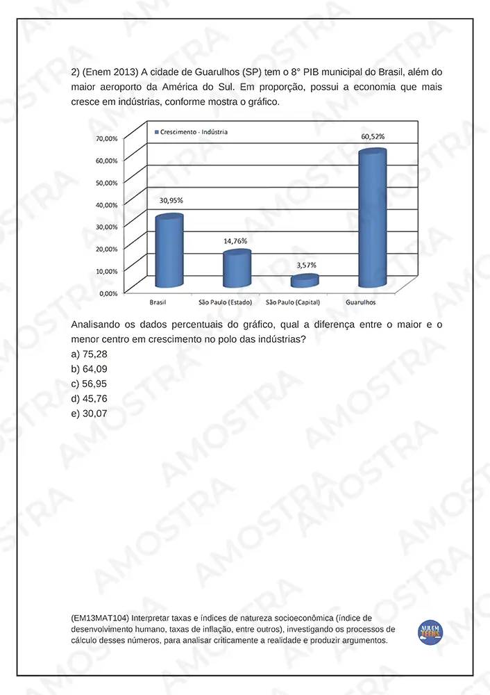 Atividades de Matemática Ensino Médio - Imagem 7