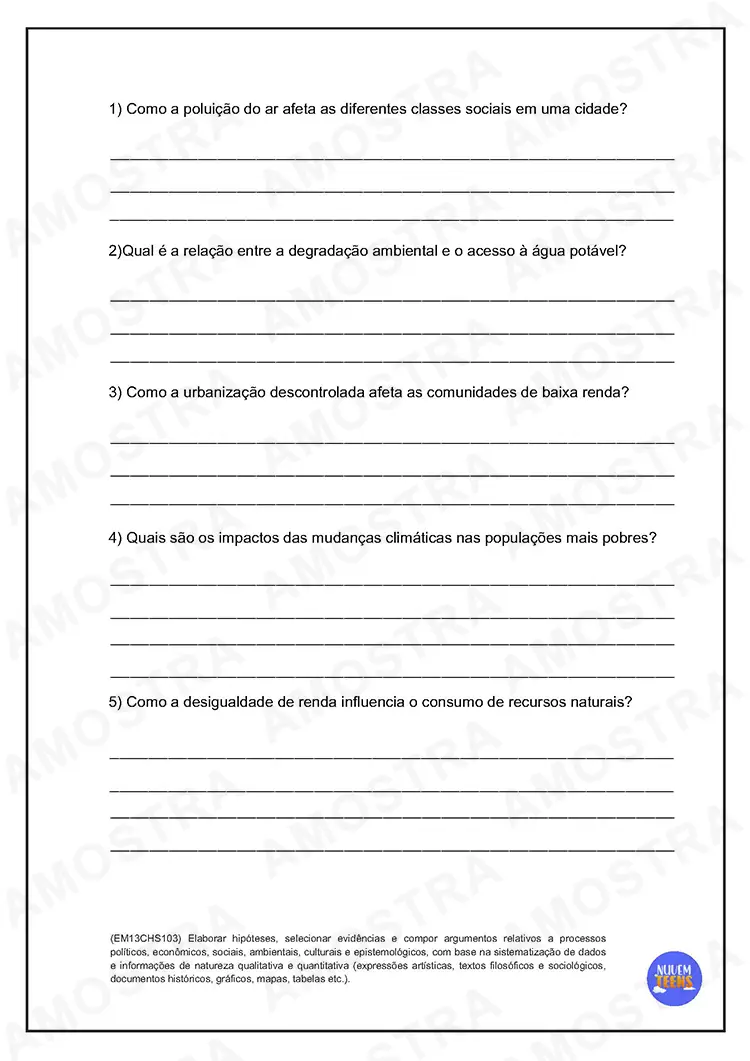Atividades de Geografia Ensino Médio - Imagem 4