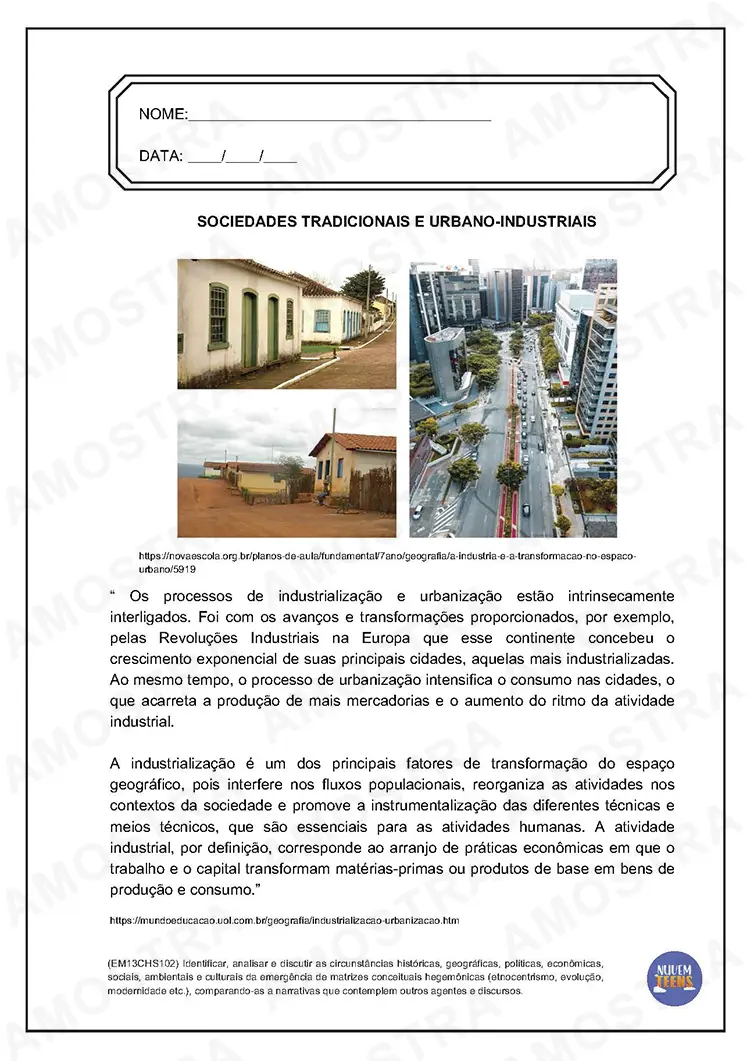 Atividades de Geografia Ensino Médio - Imagem 6
