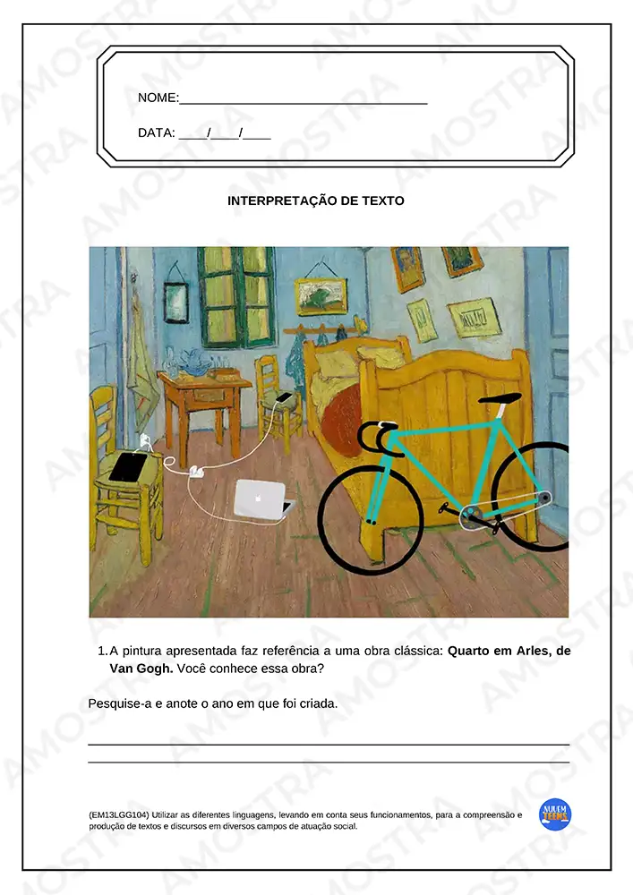 Atividades de Português Ensino Médio - Imagem 7