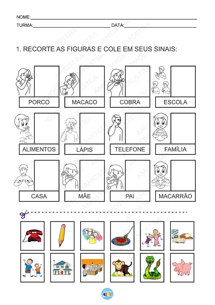 Atividades de Libras Fundamental 1 Vol 1 - Imagem 4