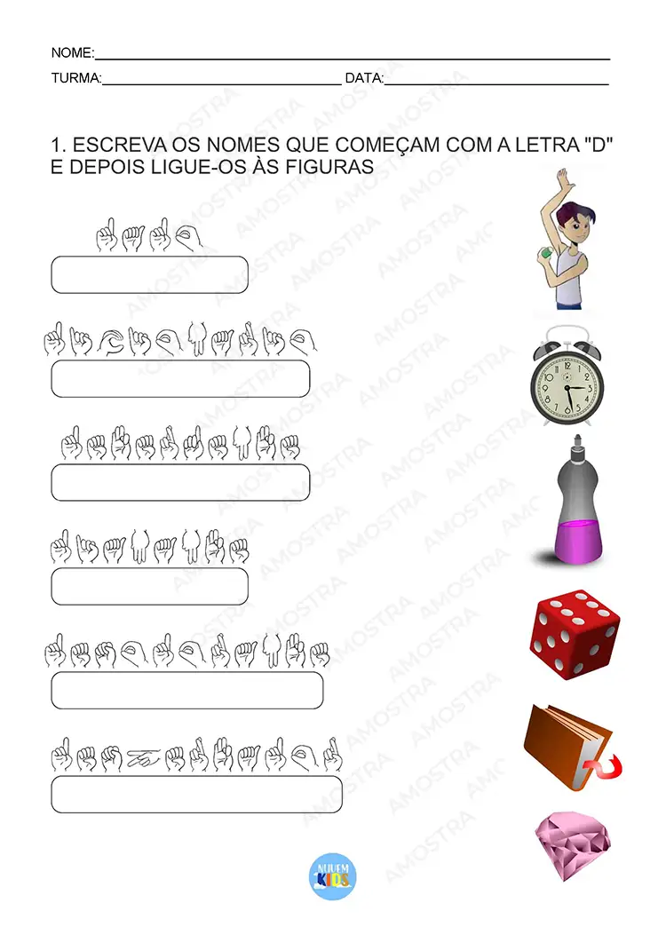 Atividades de Libras Fundamental 1 Vol 1 - Imagem 7