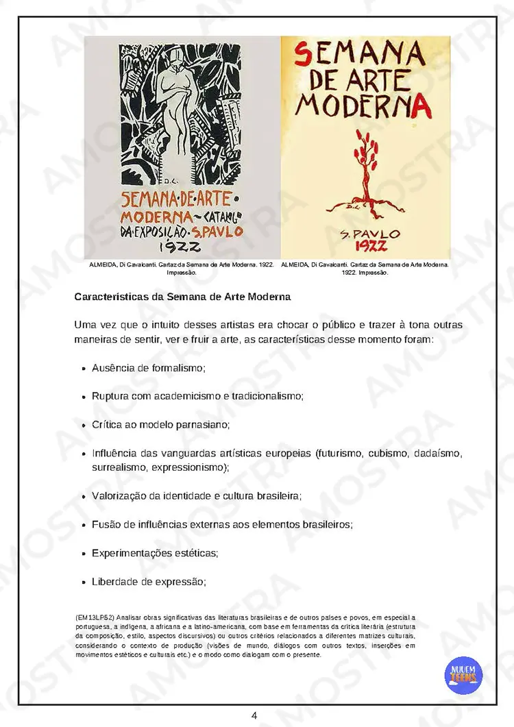 Atividades de Arte Ensino Médio - Imagem 3