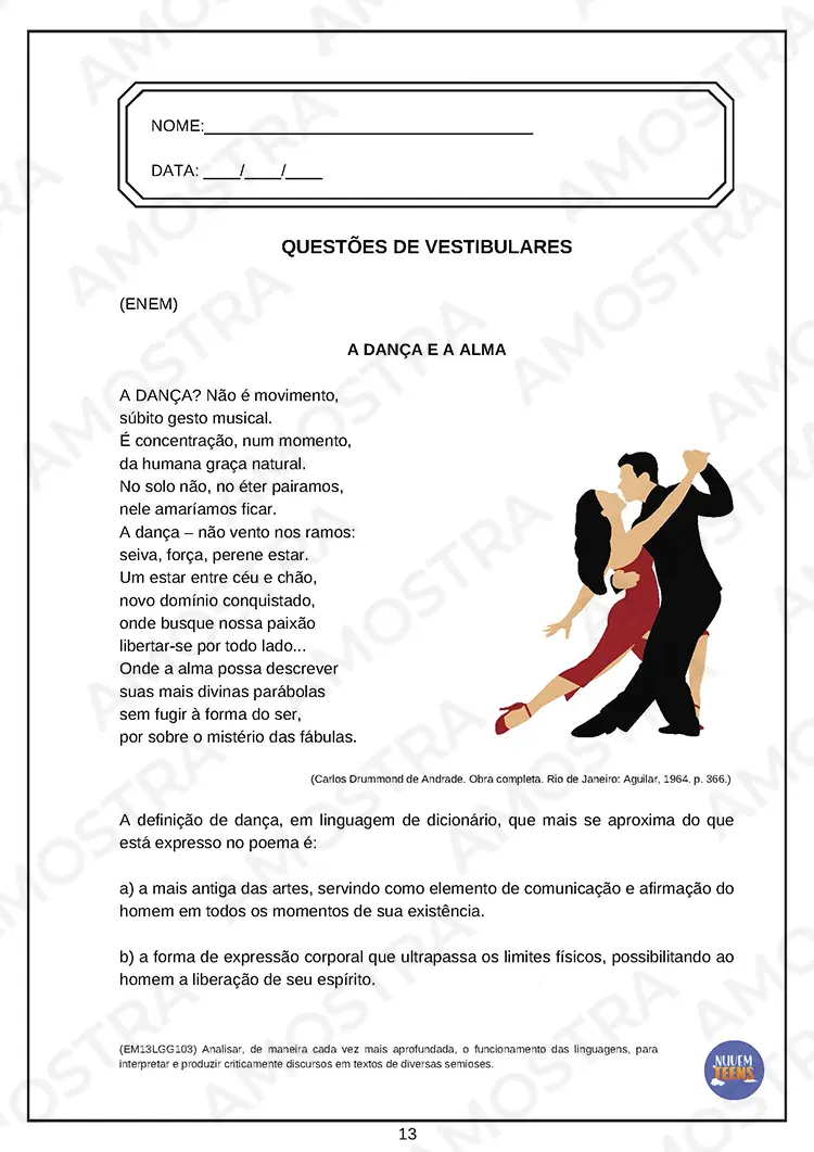 Atividades de Arte Ensino Médio - Imagem 8