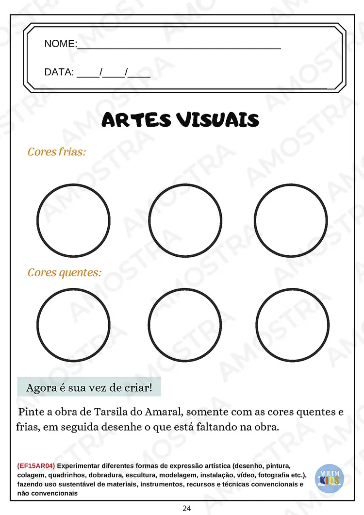 Atividades de Arte Fundamental 1 Vol 1 - Imagem 5