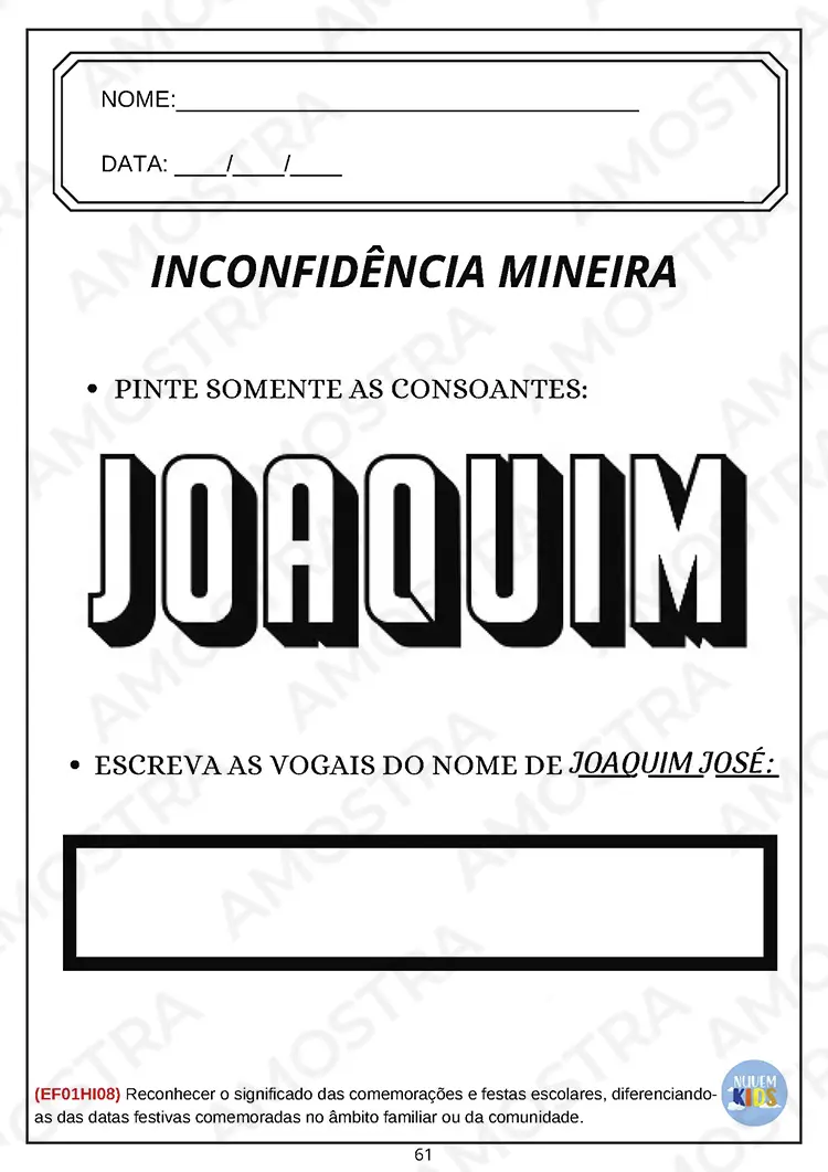 Atividades de Datas Comemorativas de Abril - Imagem 6