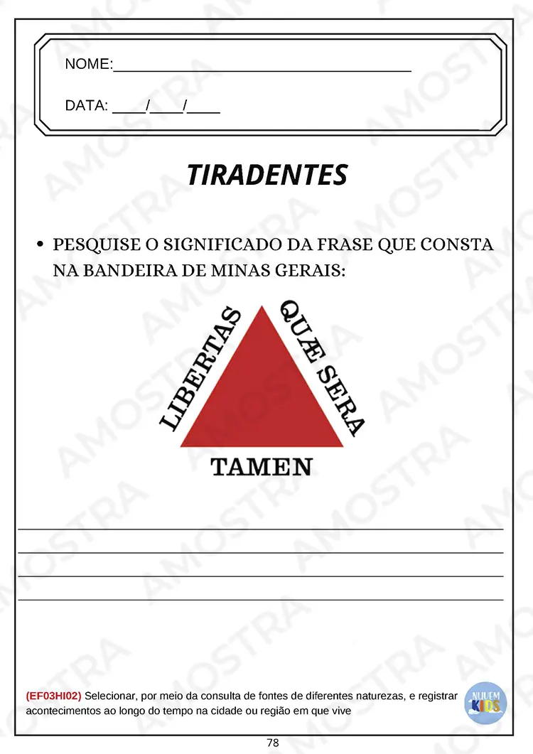 Atividades de Datas Comemorativas de Abril - Imagem 5