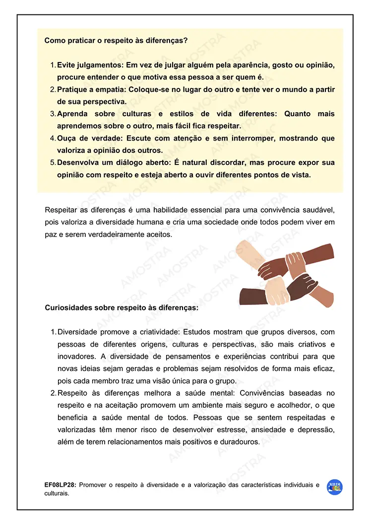 Atividades de Desenvolvimento Socioemocional 6º ao 9º Ano - Imagem 2