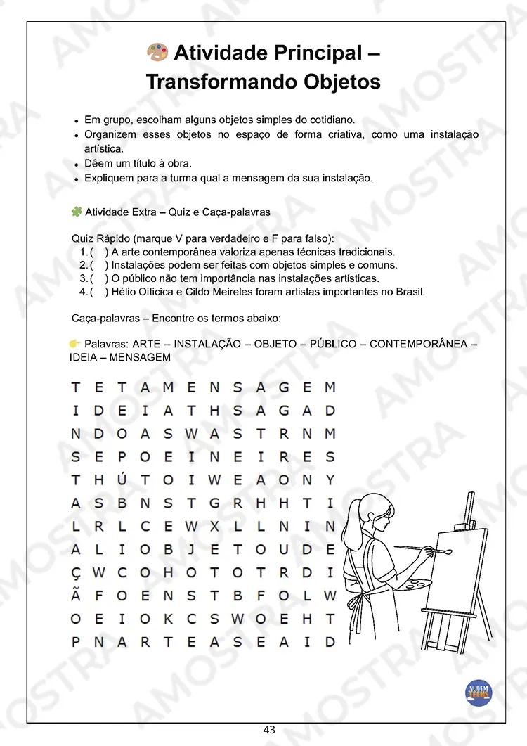 Atividades de Dinâmicas de Arte 1ª a 3ª Série - Imagem 2