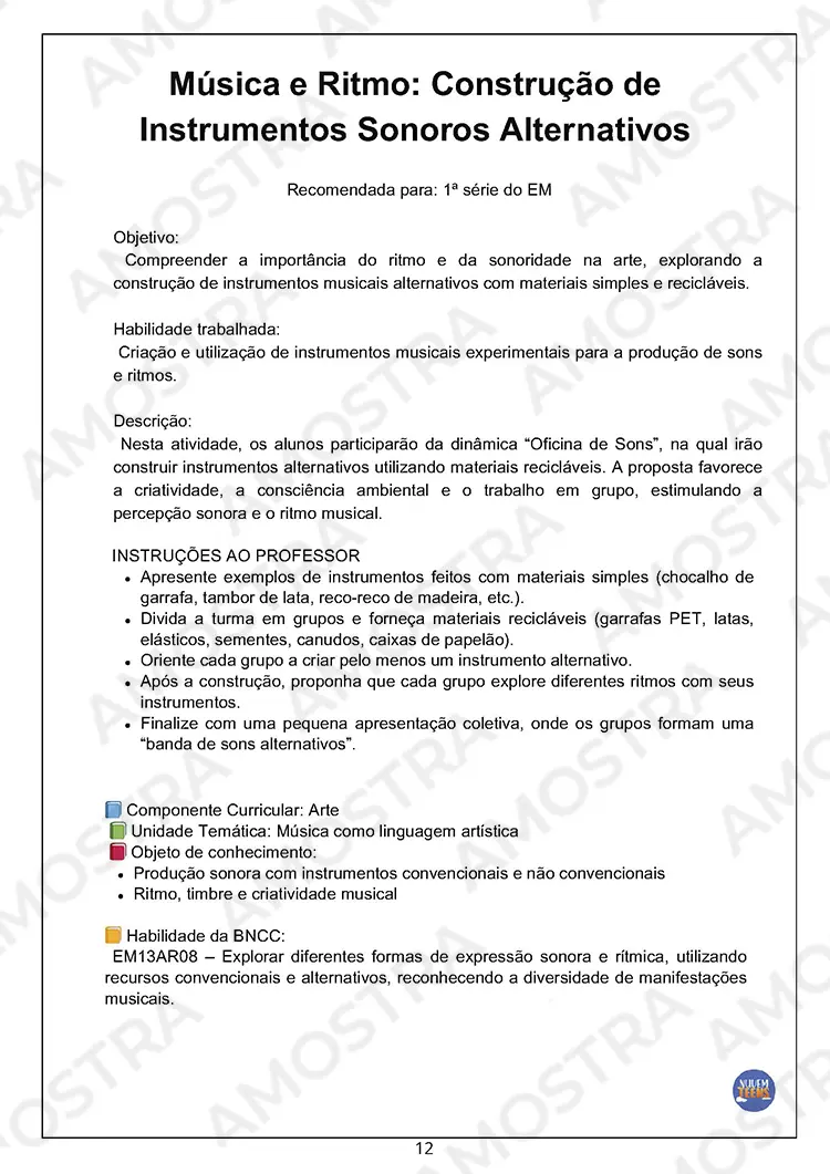 Atividades de Dinâmicas de Arte 1ª a 3ª Série - Imagem 6