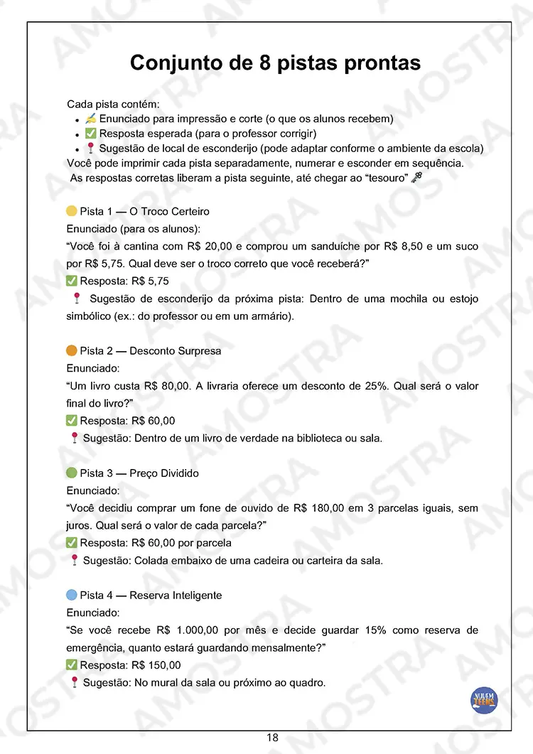 Atividades de Dinâmicas de Educação Financeira 1ª a 3ª Série - Imagem 4