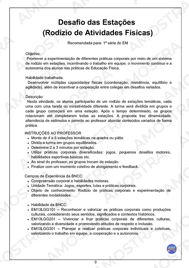 Atividades de Dinâmicas de Educação Física 1ª a 3ª Série - Imagem 7