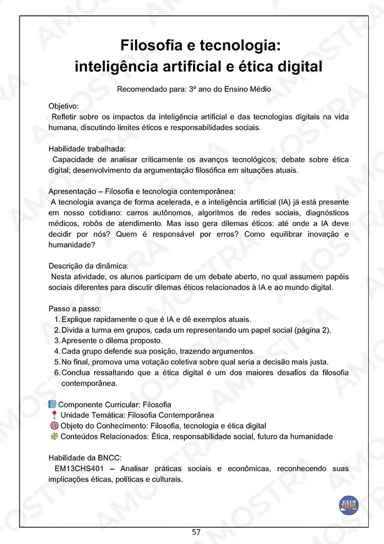 Atividades de Dinâmicas de Filosofia 1ª a 3ª Série - Imagem 6