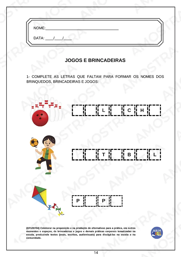 Atividades de Educação Física 1º ao 5º Ano - Imagem 8