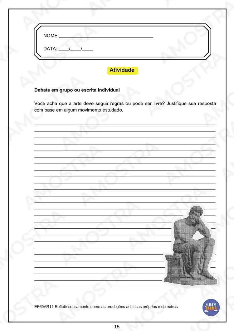 Atividades de Arte para EJA 6º ao 9º Ano - Imagem 4