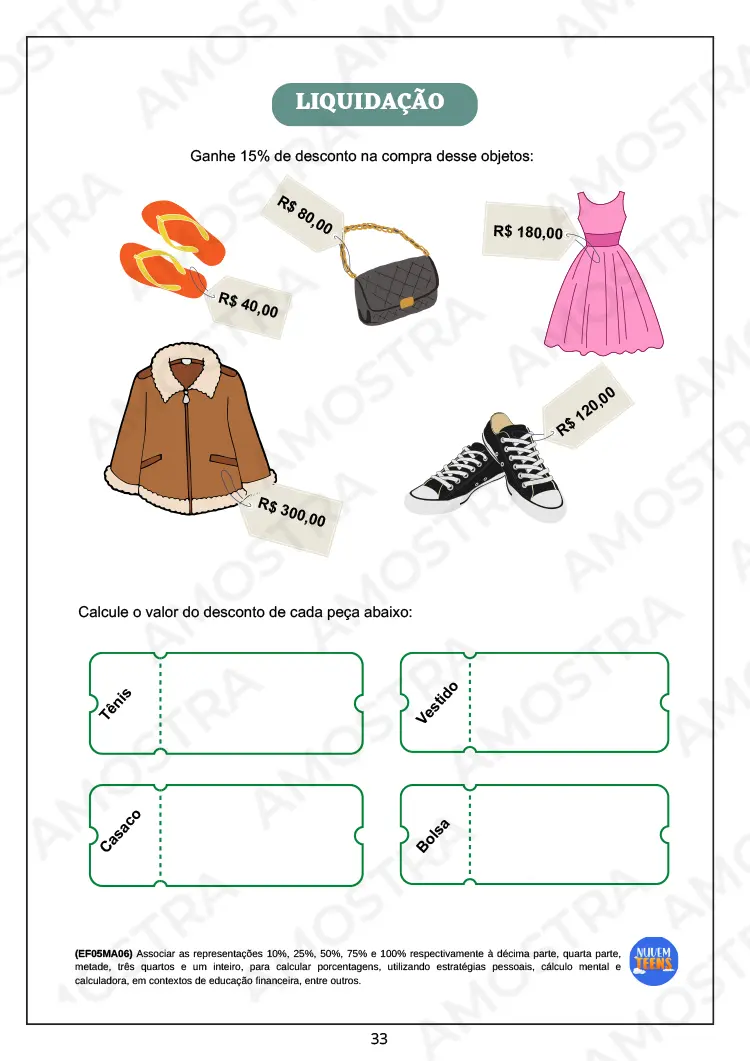 Atividades de Matemática para EJA do Fundamental 1 - Imagem 3