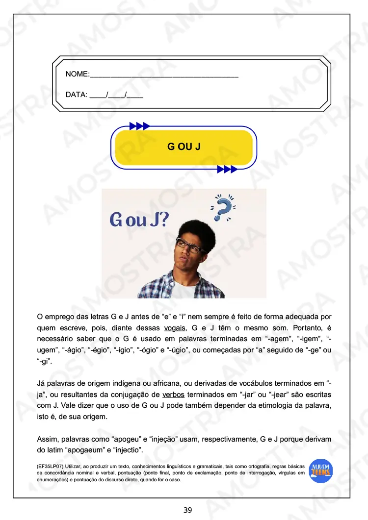 Atividades de Português para EJA do Fundamental 1 - Imagem 4