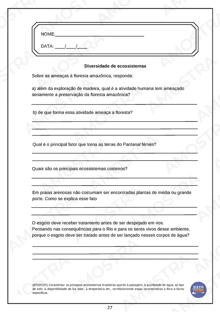 Atividades de Ciências para EJA 6º ao 9º Ano - Imagem 7