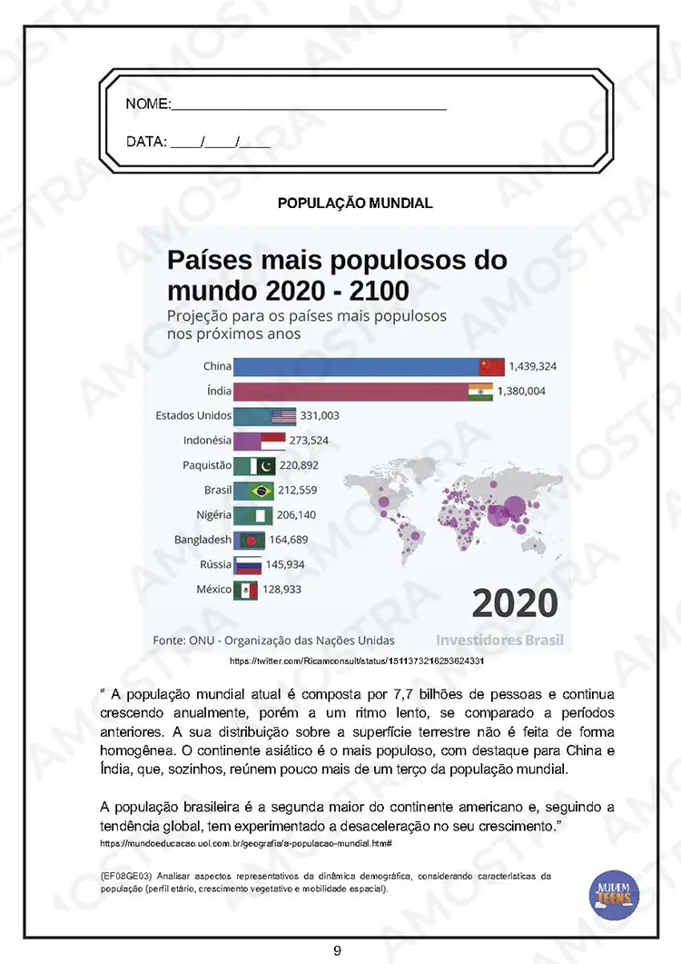 Atividades de Geografia para EJA 6º ao 9º Ano - Imagem 2