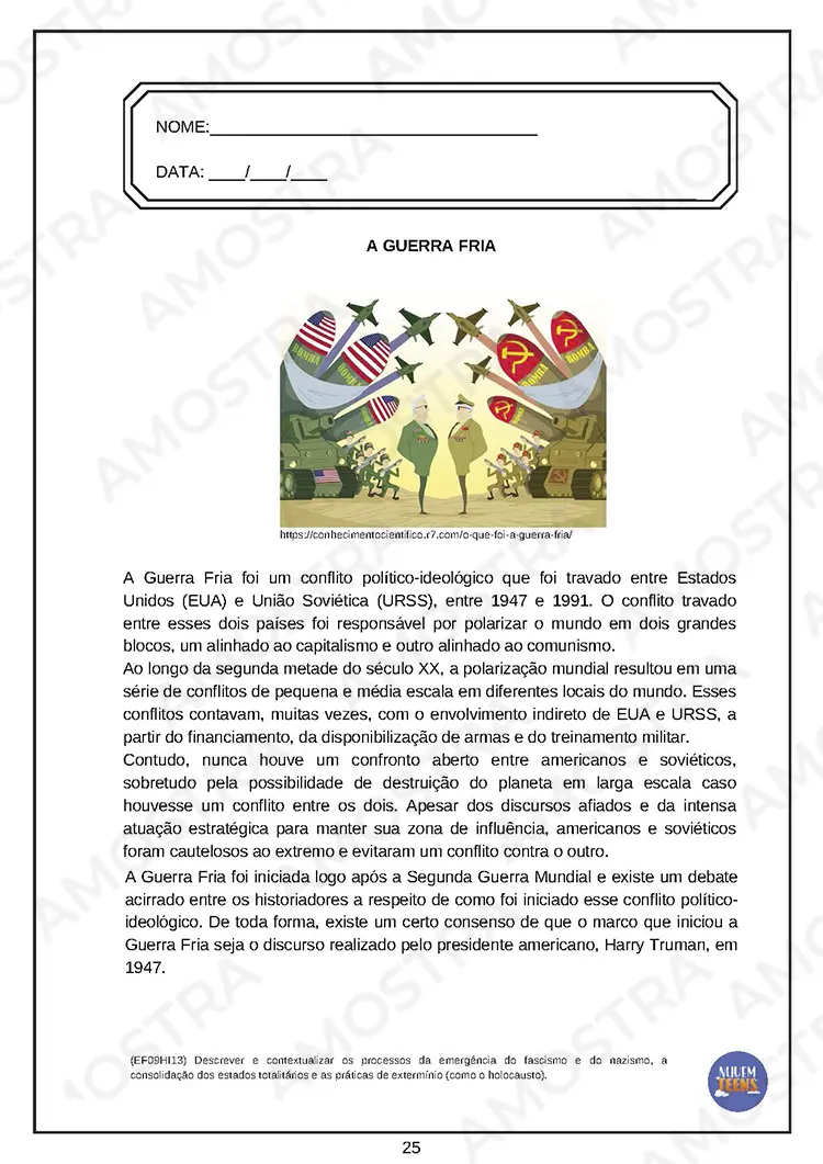Atividades de História para EJA 6º ao 9º Ano - Imagem 2