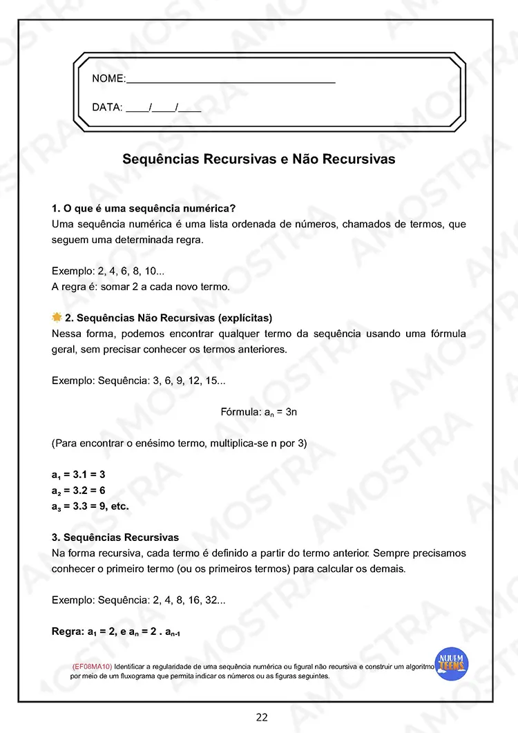 Atividades de Matemática para EJA 6º ao 9º Ano - Imagem 5