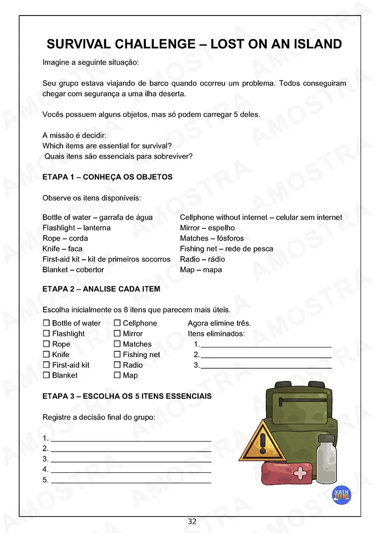 Atividades de Dinâmicas de Inglês para Ensino Médio - Imagem 3