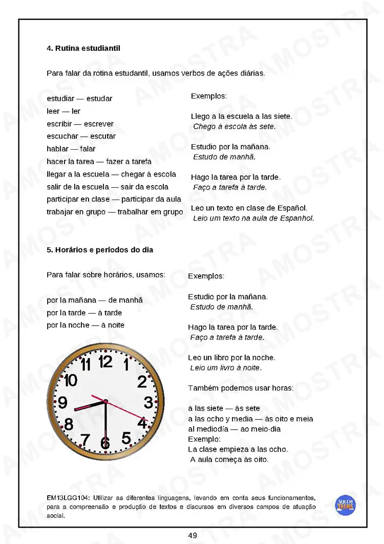 Atividades de Espanhol Ensino Médio - Imagem 6