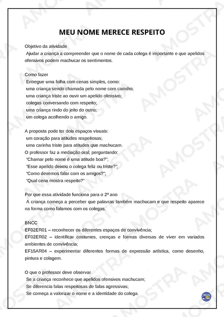 Atividades Bullying Fundamental 1 - Imagem 11