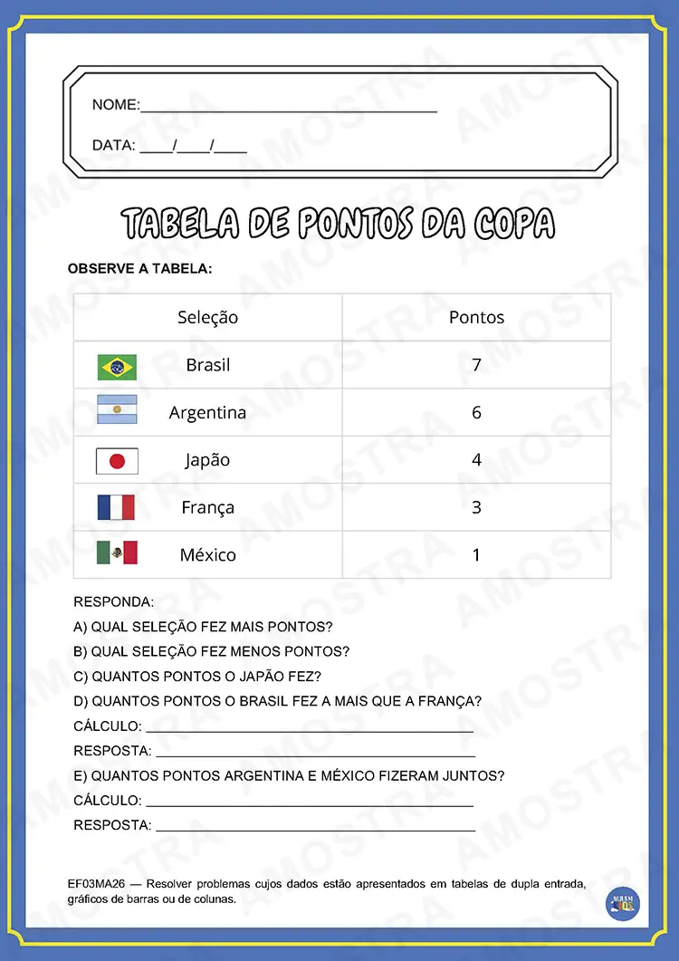 Atividades Copa do Mundo Fundamental 1 - Imagem 4