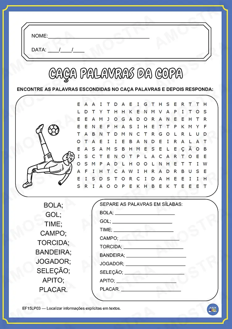 Atividades Copa do Mundo Fundamental 1 - Imagem 6