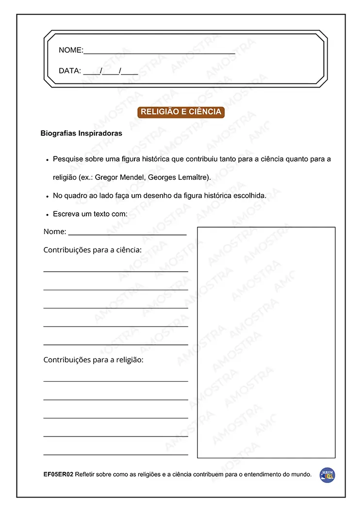 Atividades de Ensino Religioso 1º ao 5º Ano - Imagem 2