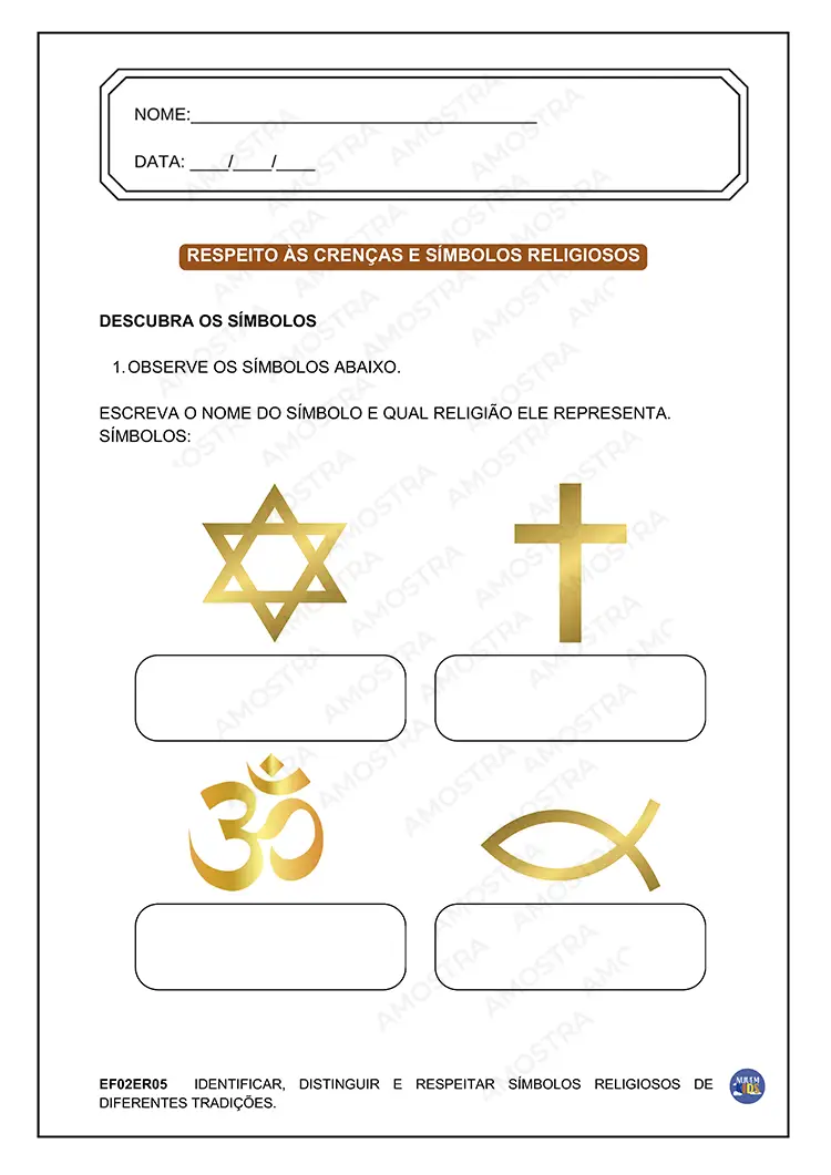 Atividades de Ensino Religioso 1º ao 5º Ano - Imagem 7
