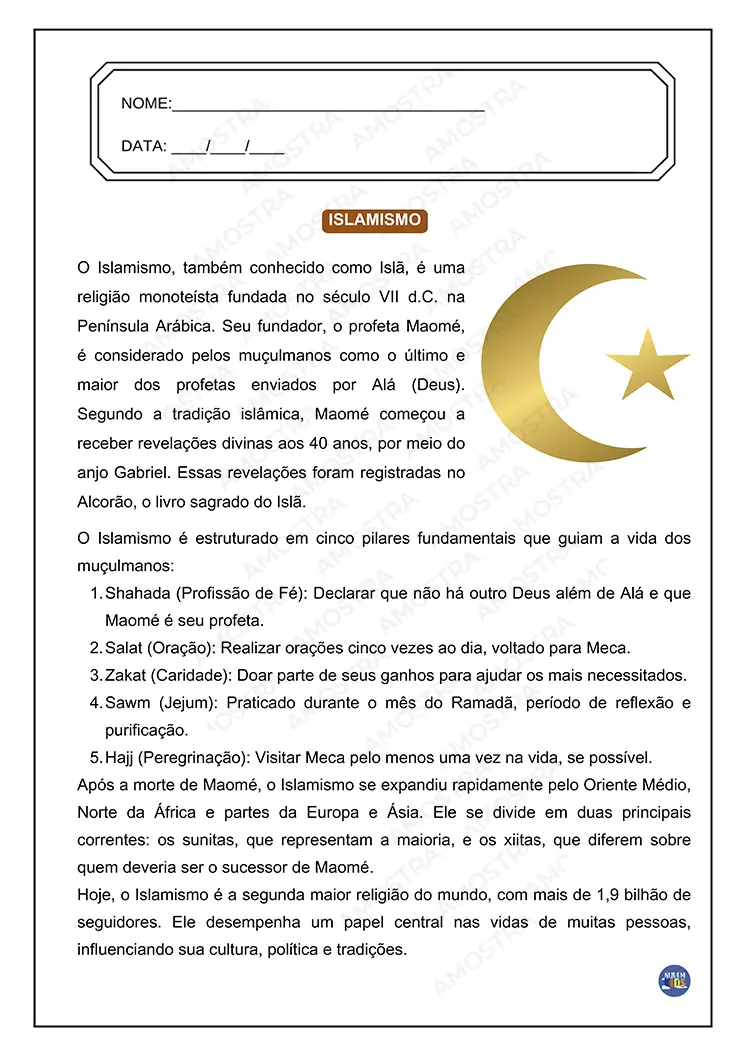 Atividades de Ensino Religioso 1º ao 5º Ano - Imagem 8