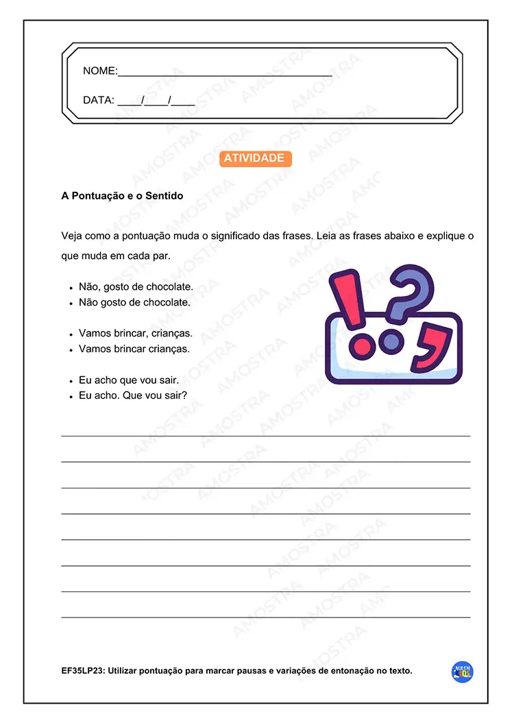 Atividades de Português 5º Ano - Imagem 3